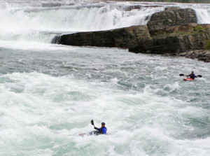 Adam Duerk kayaking